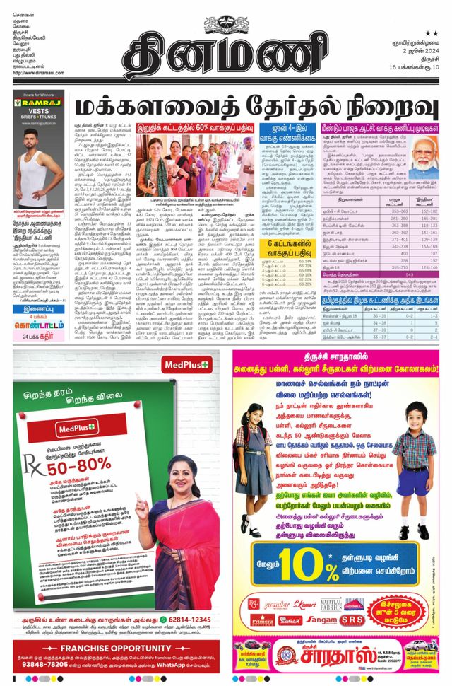 Dinamani Thanjavur