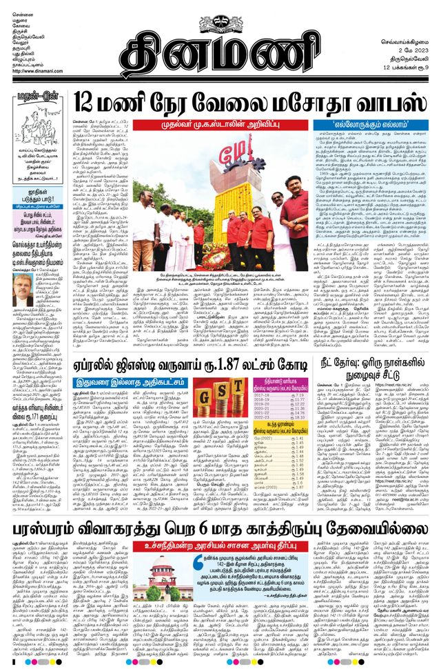 Dinamani Tirunelveli
