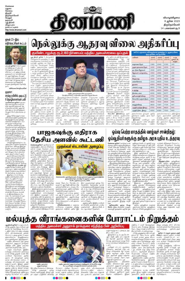 Dinamani Tirunelveli