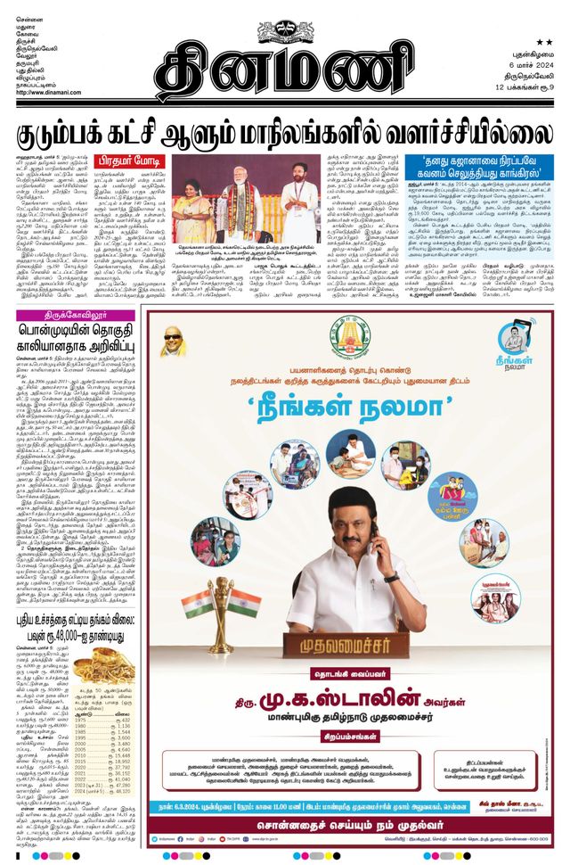 Dinamani Tenkasi