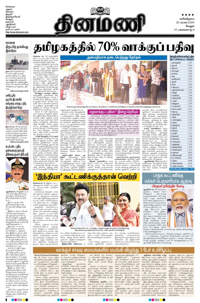 Dinamani Vellore