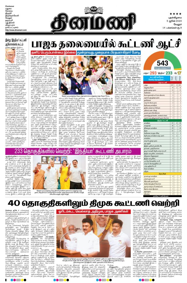Dinamani Vellore