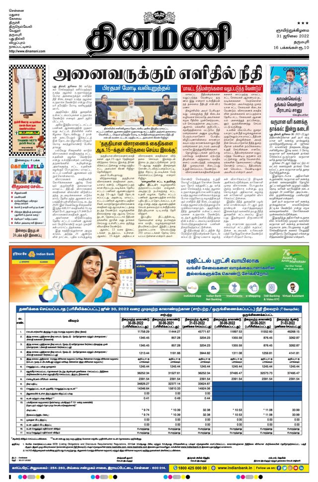 Dinamani Salem