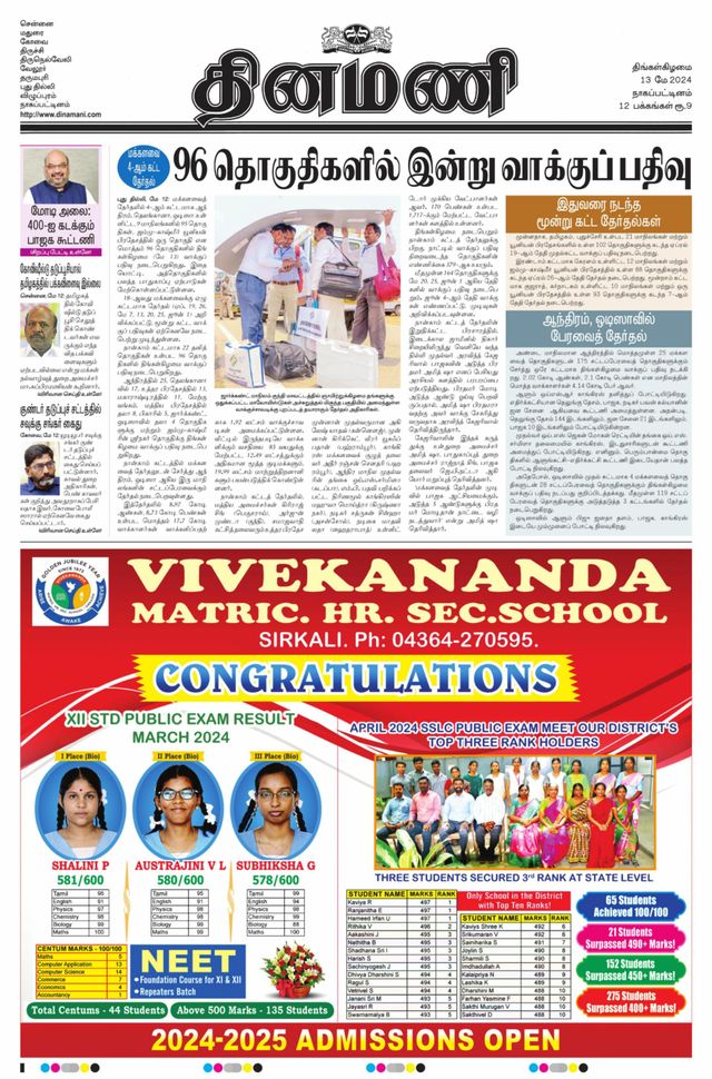 Dinamani Tiruvarur