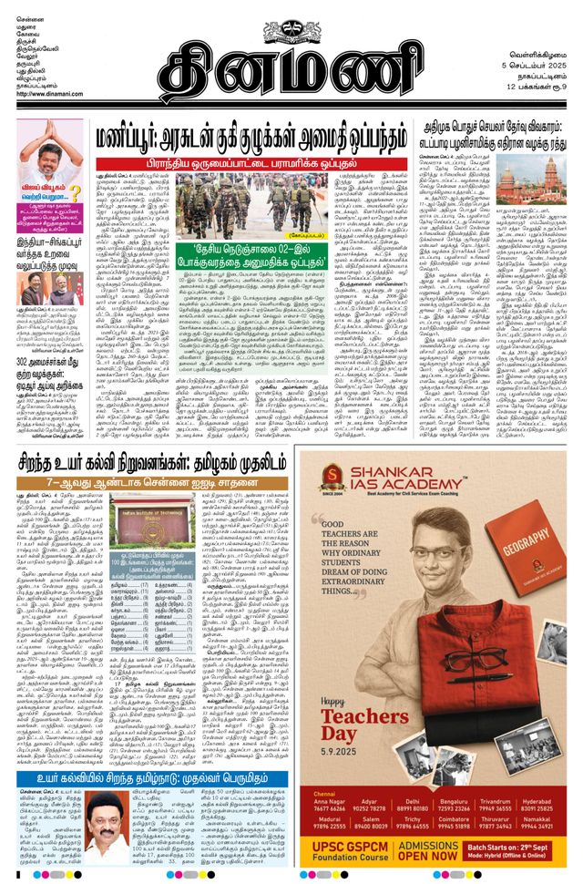 Dinamani Tiruvarur