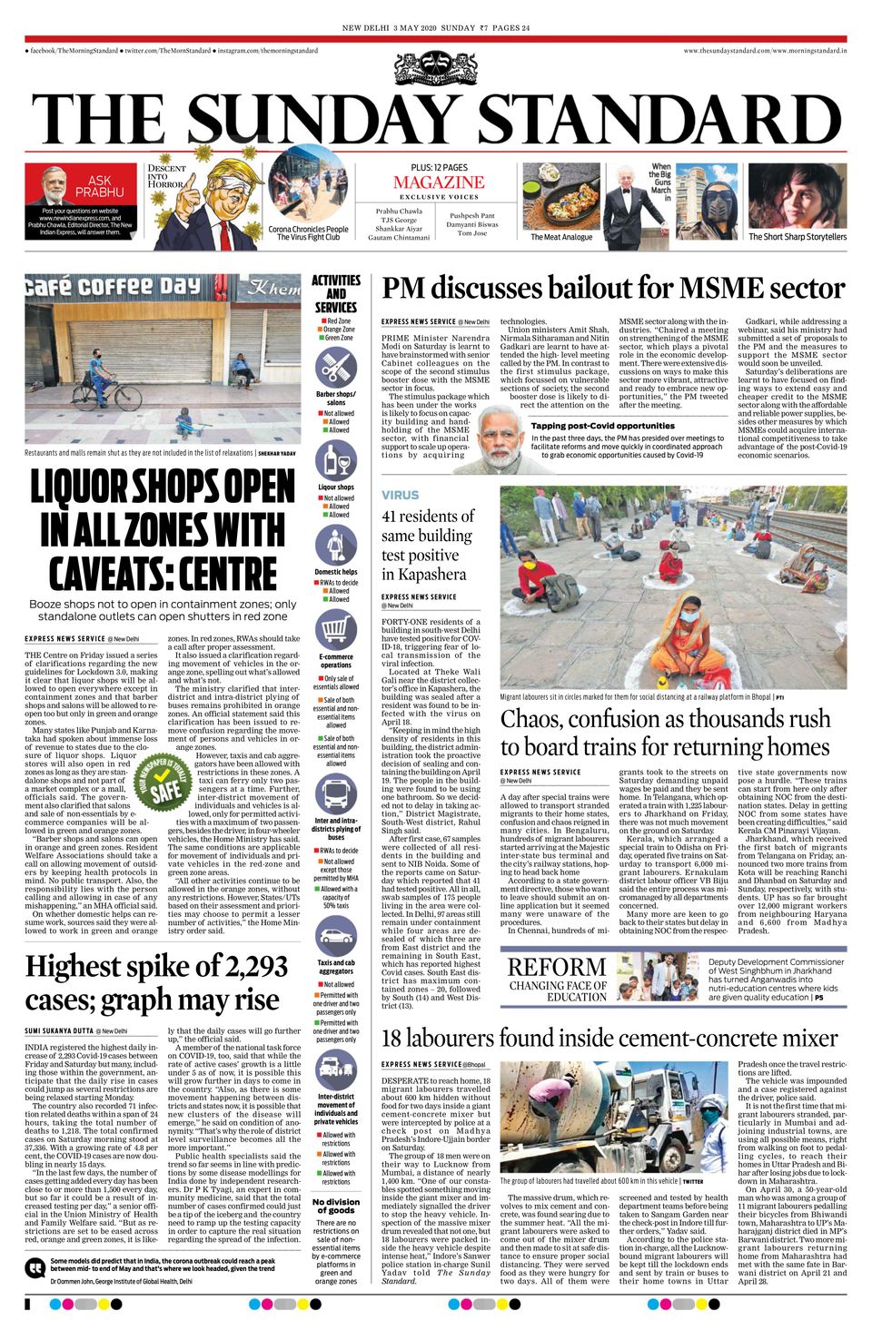 The Sunday StandardMay 3, 2020 Newspaper Get your Digital Subscription