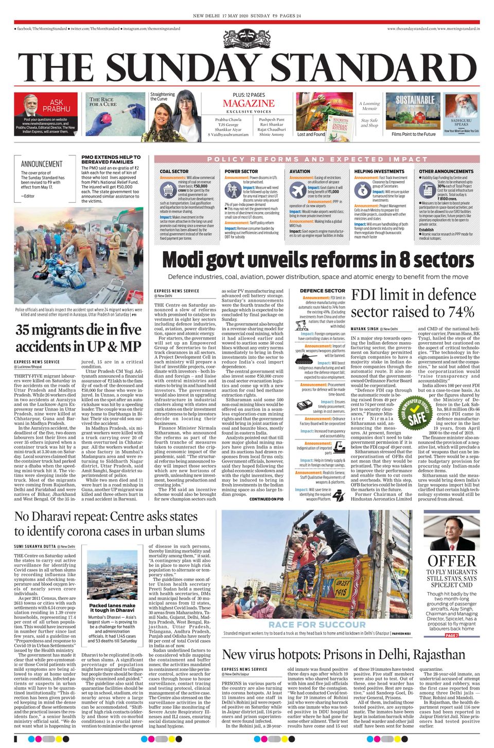 The Sunday StandardMay 17, 2020 Newspaper Get your Digital Subscription