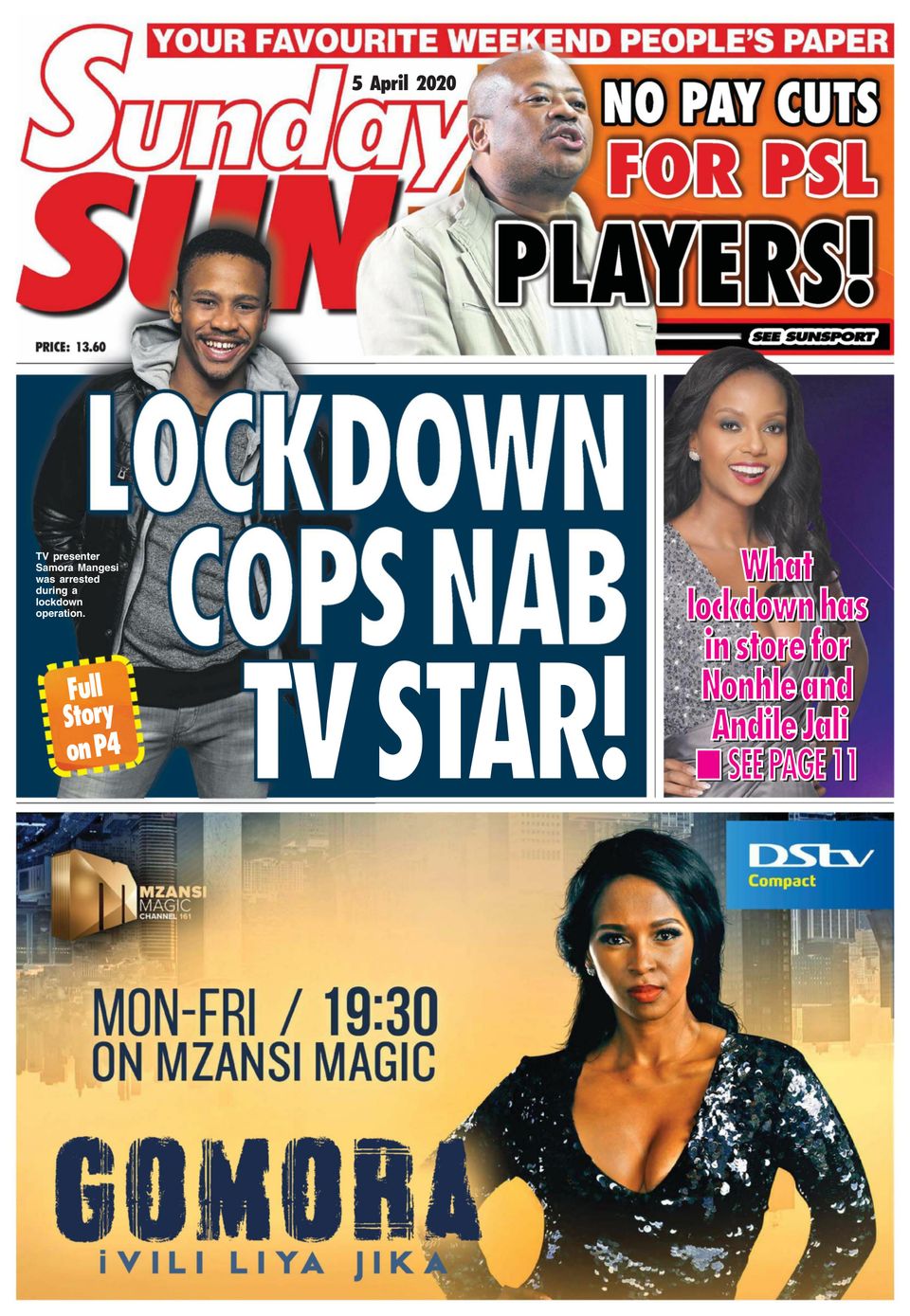 Sunday Sun South AfricaApril 05, 2020 Newspaper