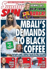 Sunday Sun South Africa  Cover - June 28, 2020 Edition