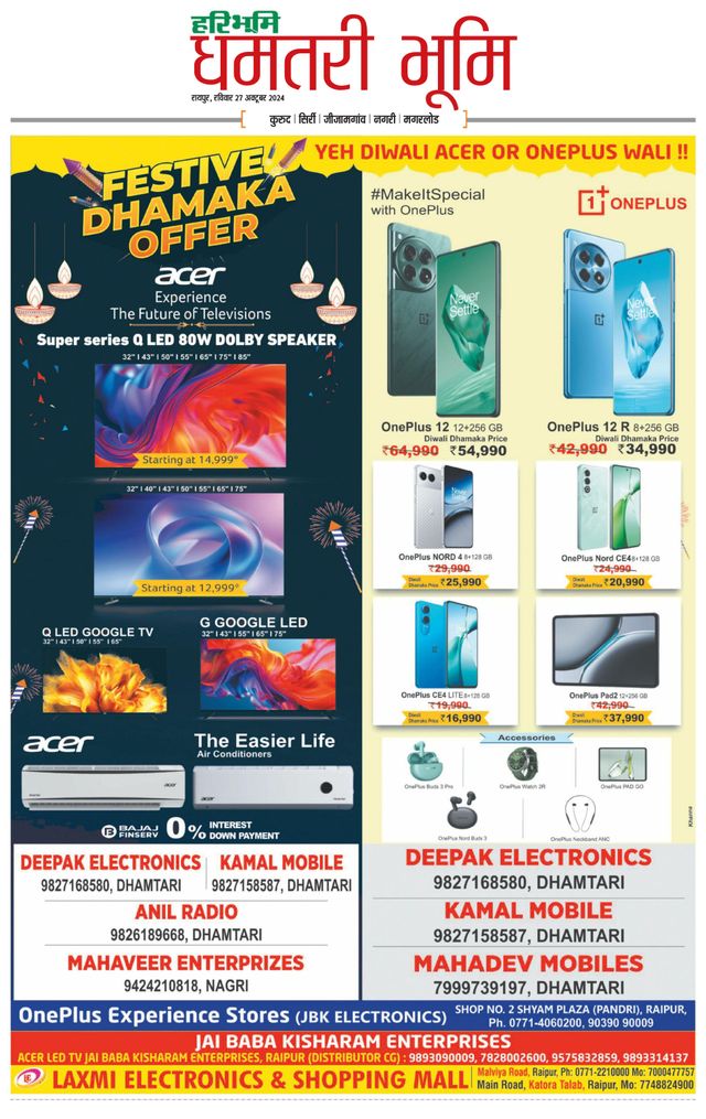 Haribhoomi Raipur Dhamtari