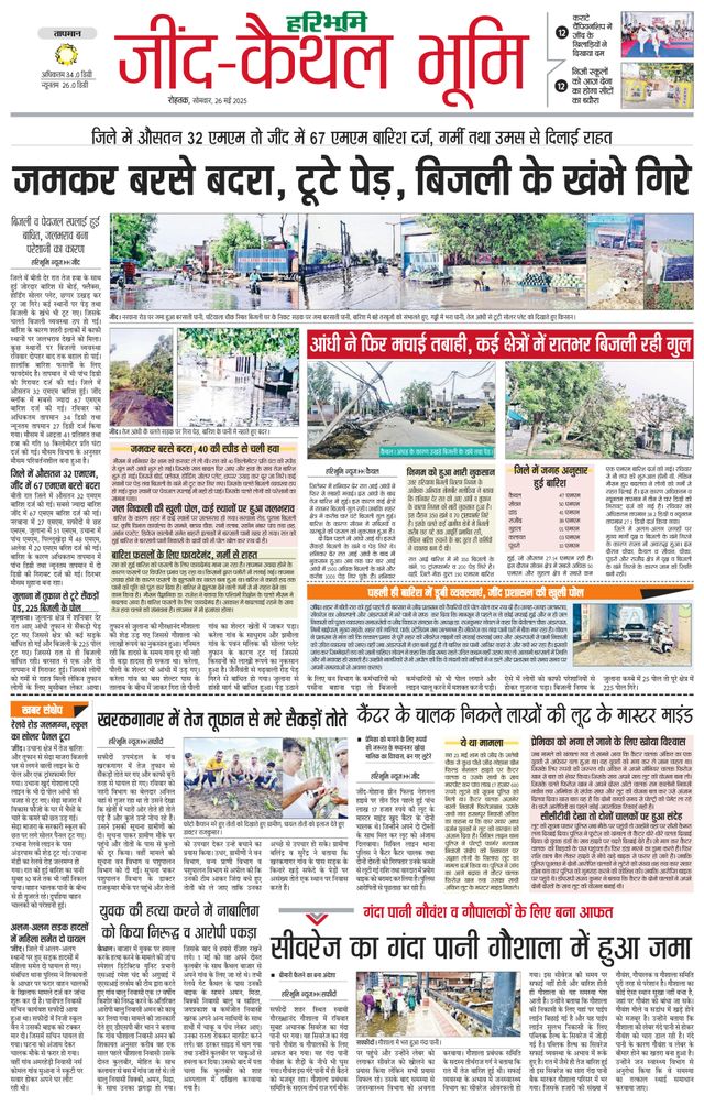 Haribhoomi Rohtak Jind