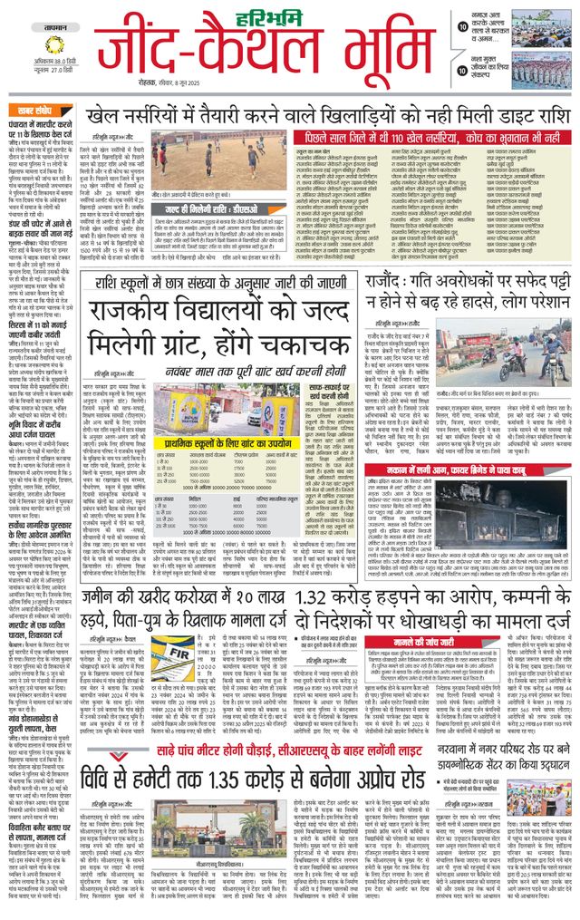 Haribhoomi Rohtak Jind