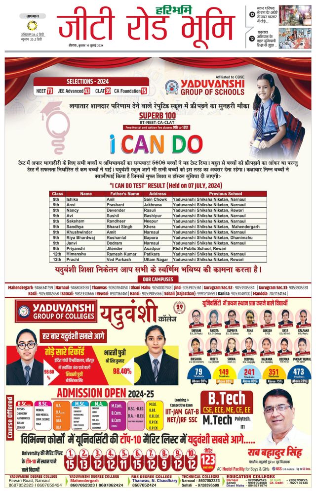 Haribhoomi Rohtak Ambala