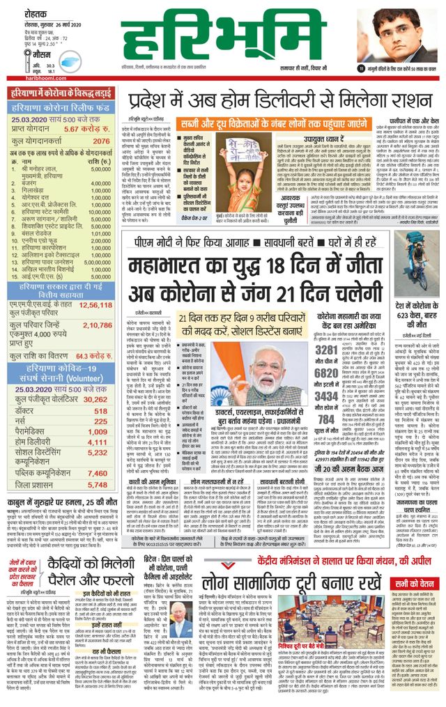 Haribhoomi Rohtak Kurukshetra
