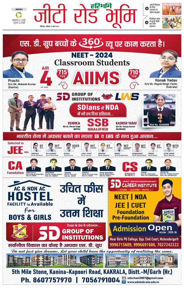 Haribhoomi Rohtak Karnal