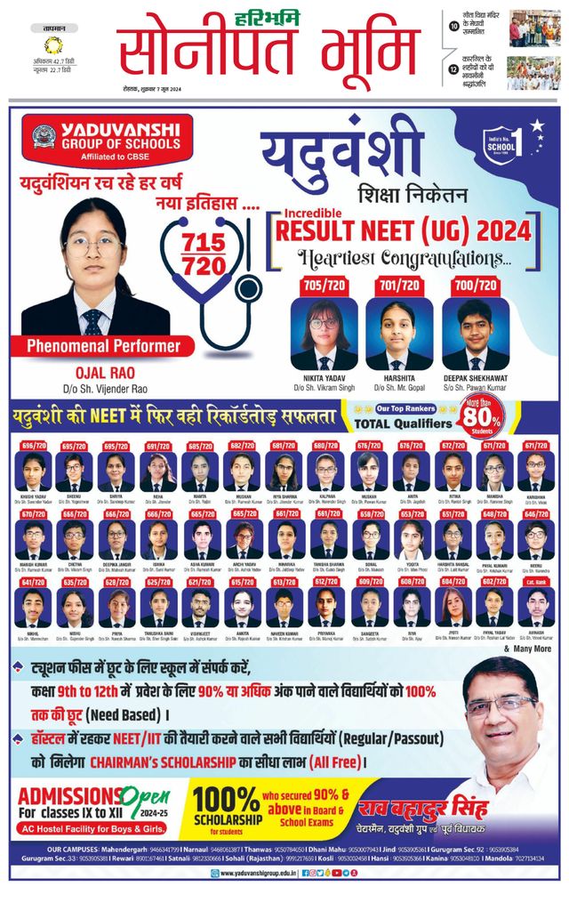 Haribhoomi Rohtak Sonipat
