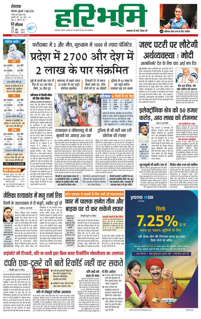 Haribhoomi Rohtak Sirsa