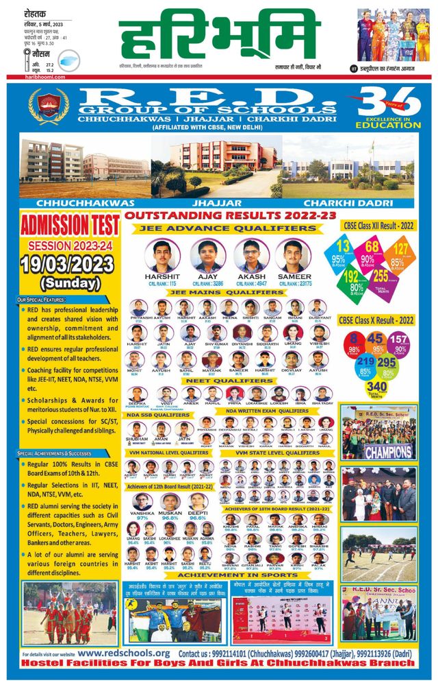 Haribhoomi Rohtak Kaithal