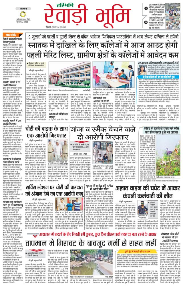 Haribhoomi Rohtak Riwadi