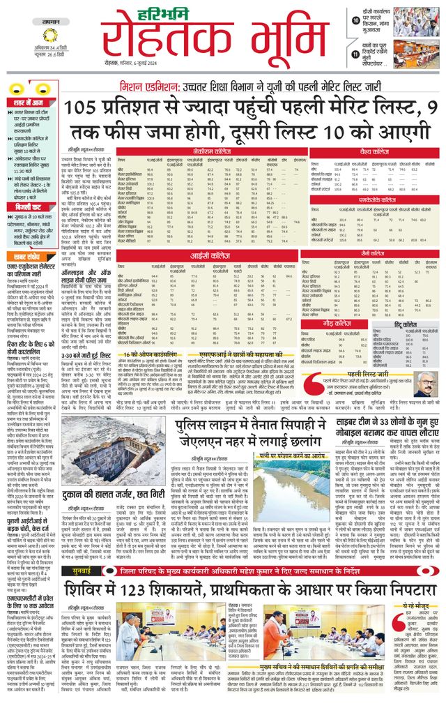 Haribhoomi Rohtak City