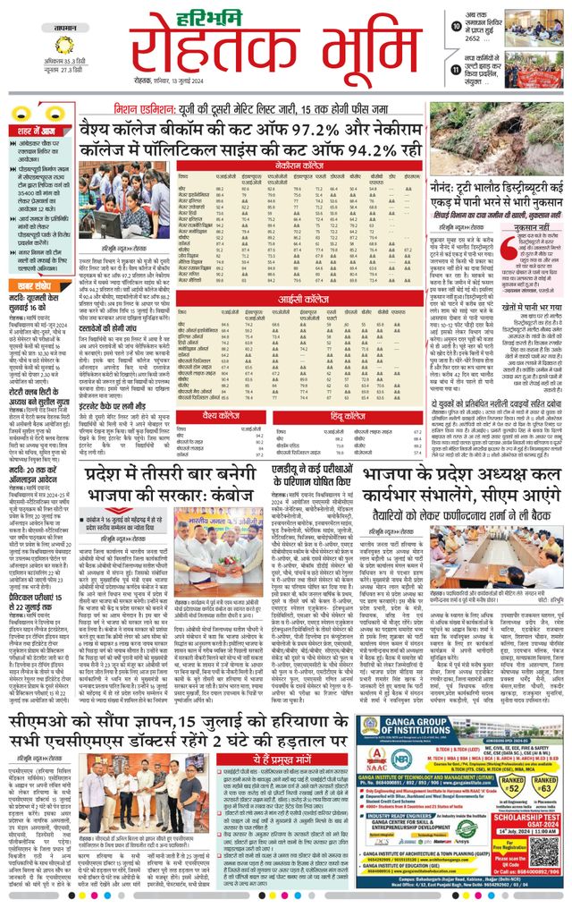 Haribhoomi Rohtak City