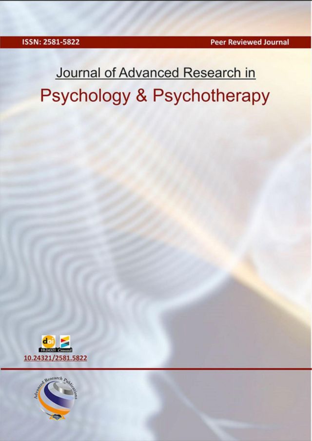 Journal of advanced research in psychology & psychotherapy - Volume 2 - 2019