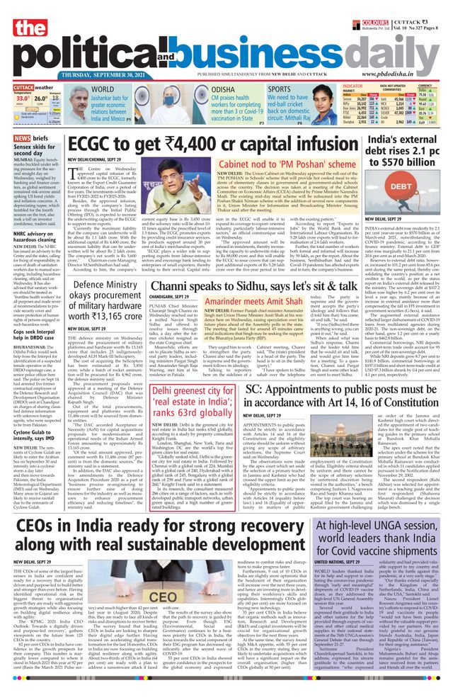 The Political and Business Daily
