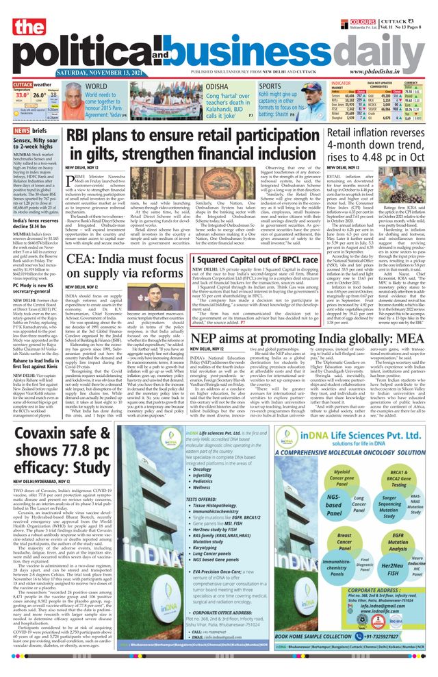 The Political and Business Daily