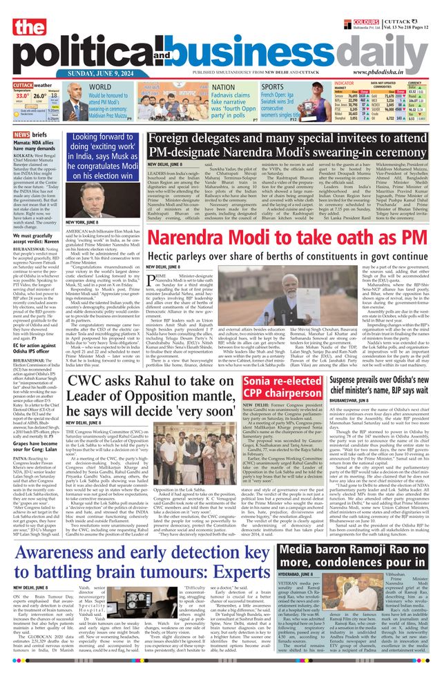 The Political and Business Daily