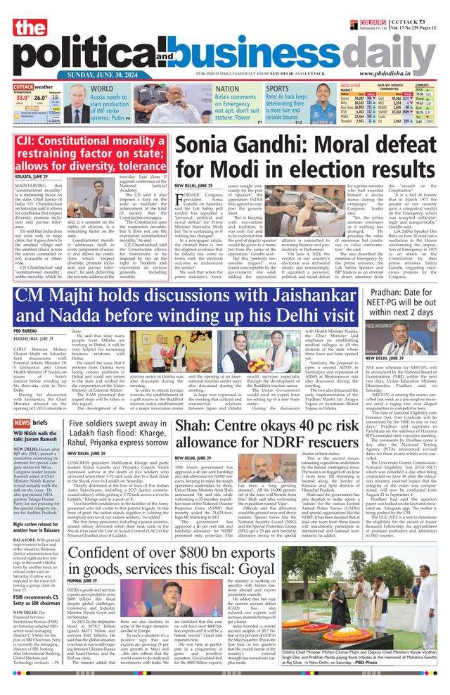 The Political and Business Daily