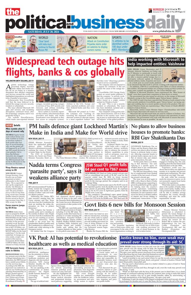 The Political and Business Daily