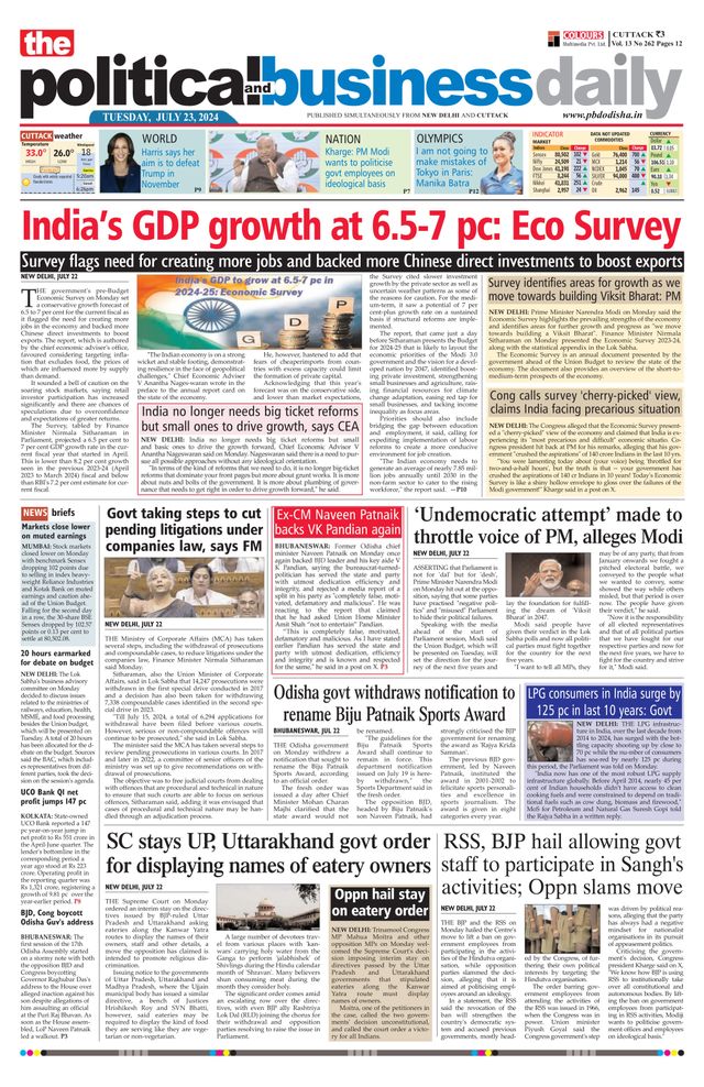 The Political and Business Daily