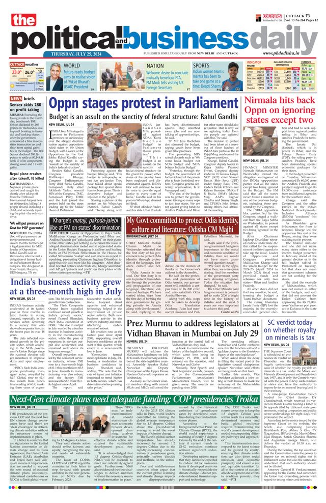 The Political and Business Daily