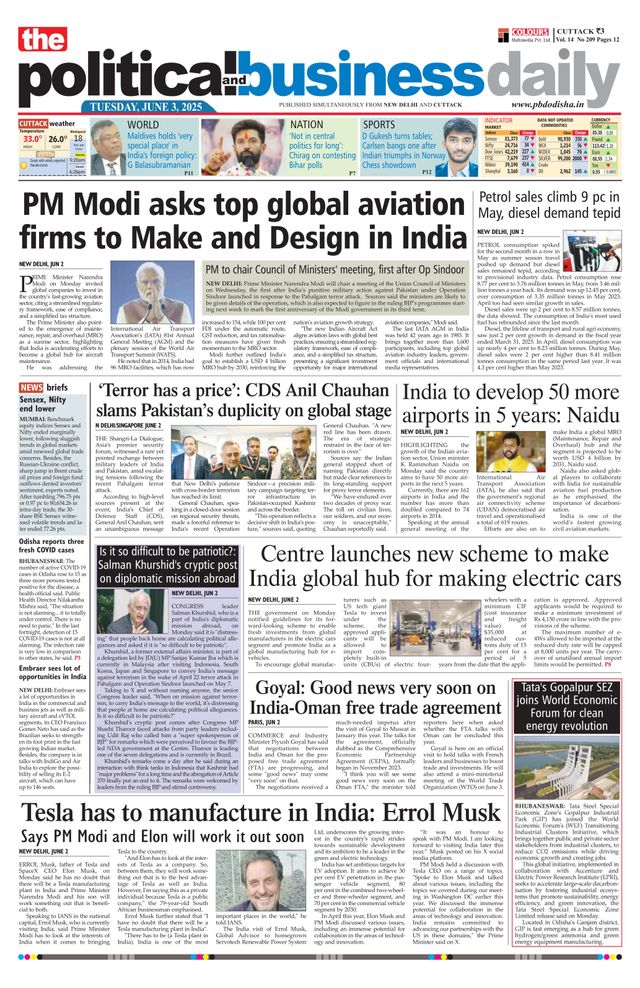 The Political and Business Daily
