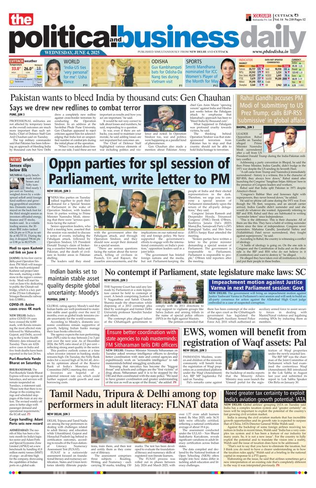 The Political and Business Daily