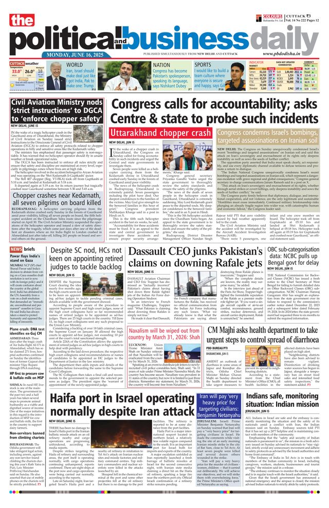 The Political and Business Daily