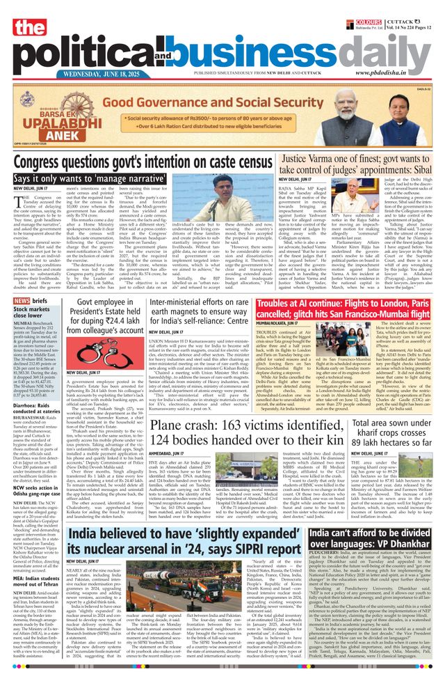 The Political and Business Daily