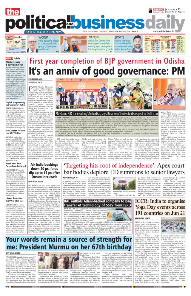 The Political and Business Daily