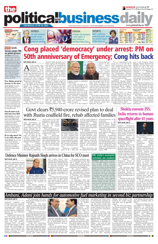The Political and Business Daily