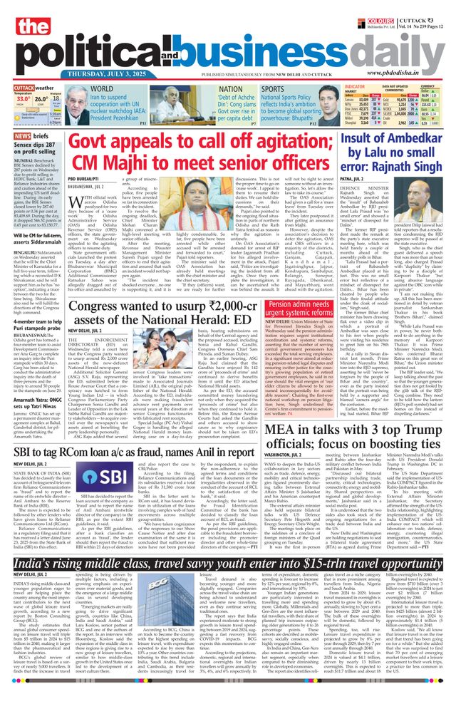 The Political and Business Daily