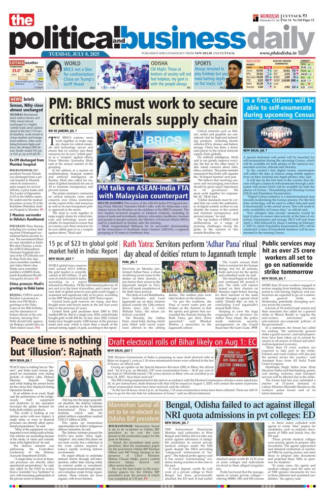 The Political and Business Daily