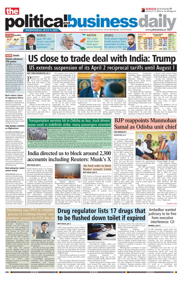 The Political and Business Daily