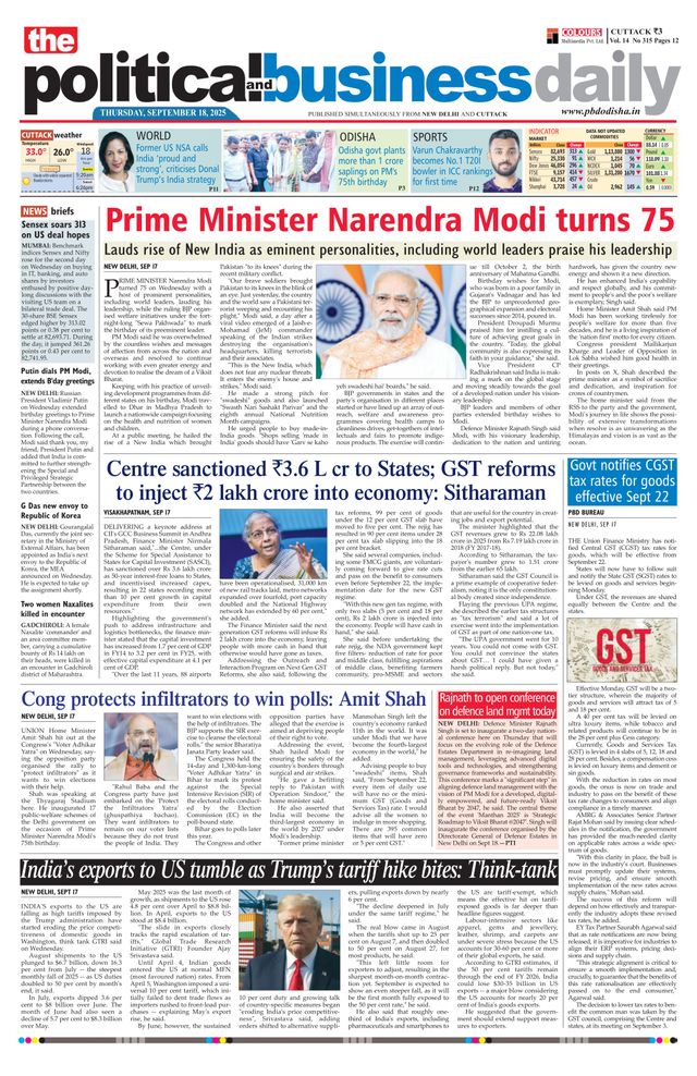 The Political and Business Daily