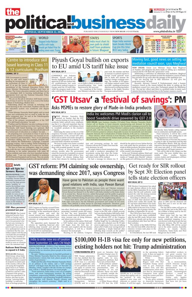 The Political and Business Daily