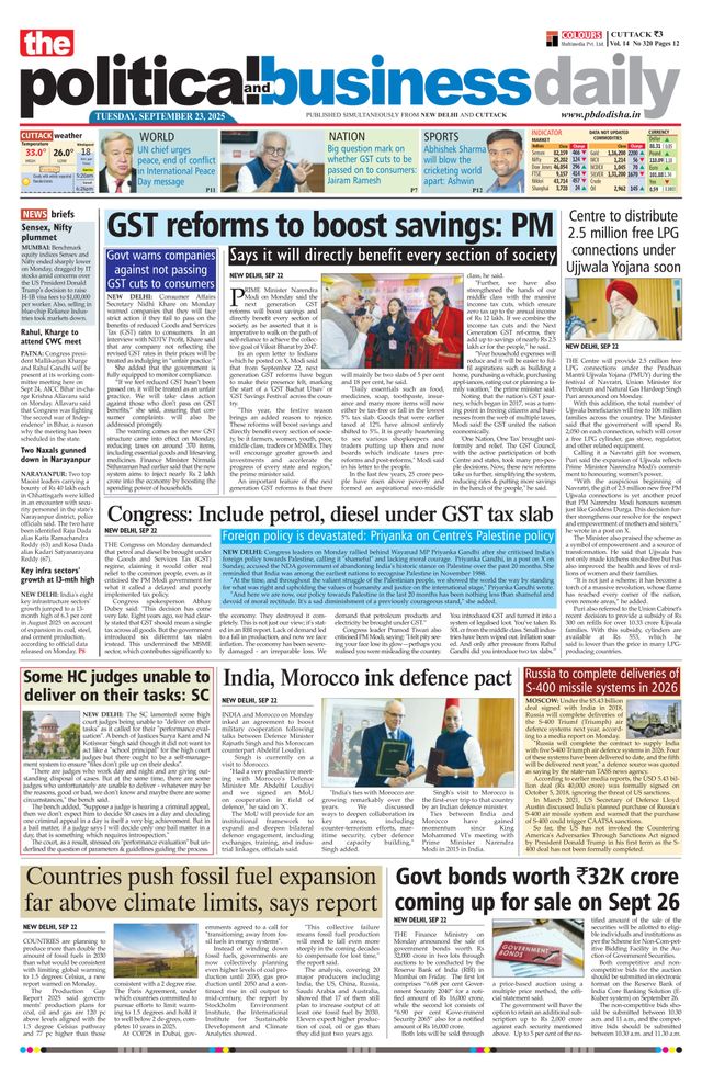The Political and Business Daily