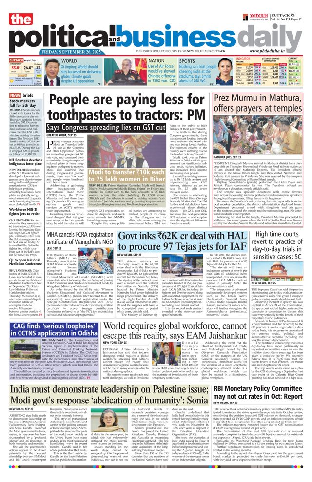The Political and Business Daily