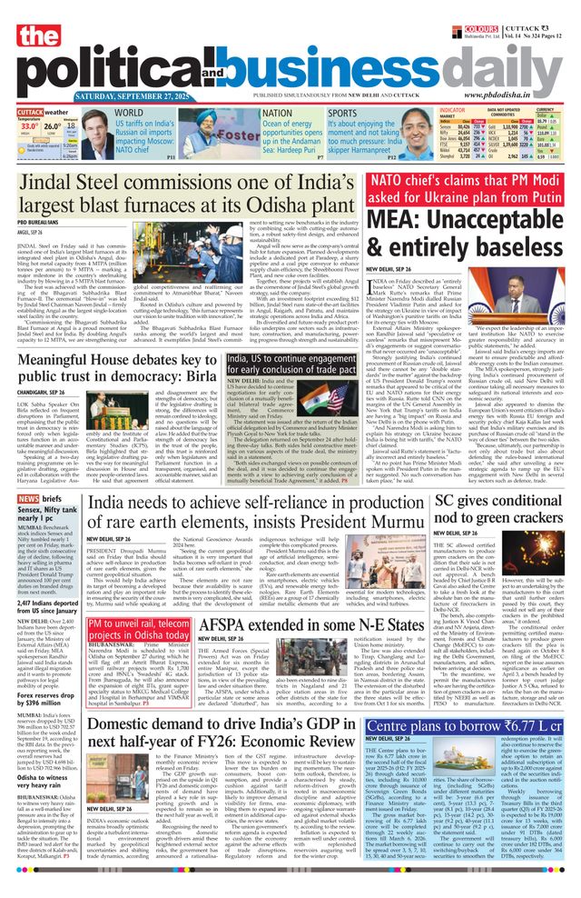 The Political and Business Daily