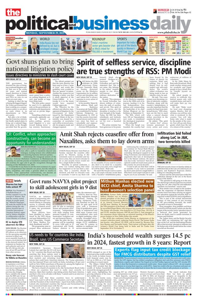 The Political and Business Daily