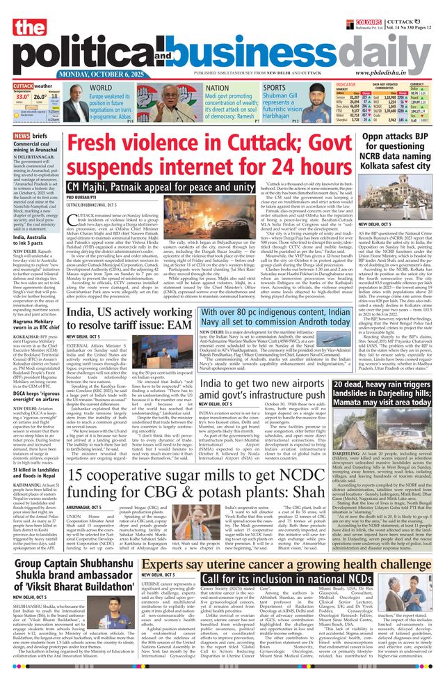 The Political and Business Daily