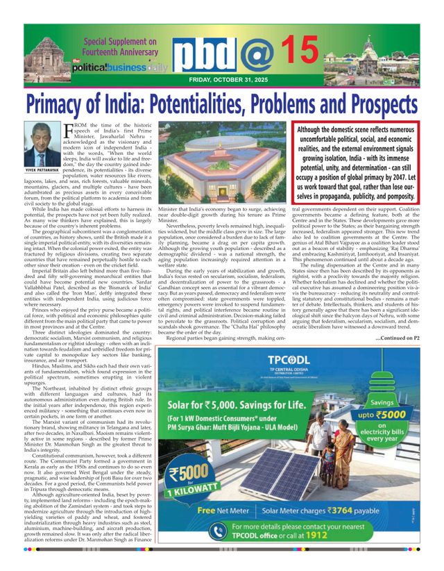 The Political and Business Daily
